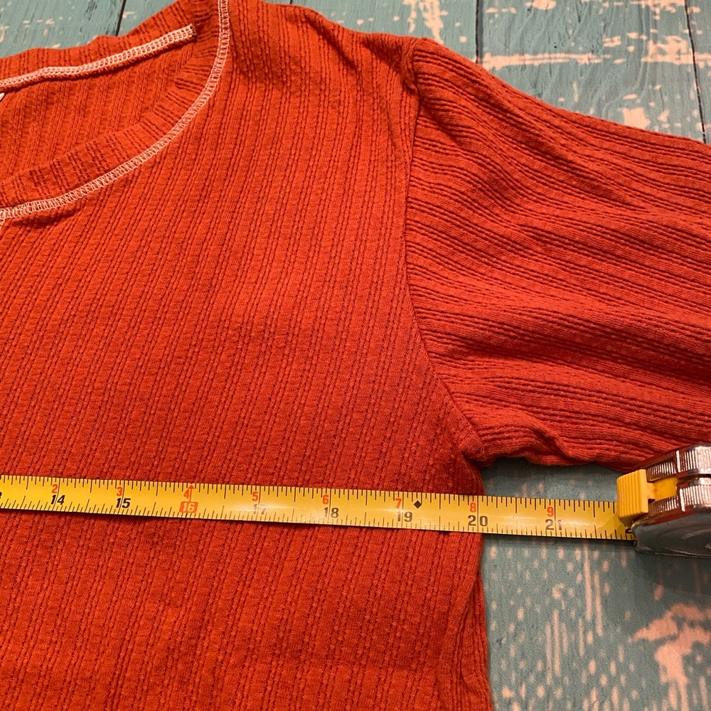 Textured Rust Pajama Set - Picture 5 of 15